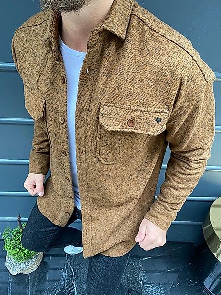 Megaman Jeans Jeanshemd Hemd Hemdjacke Freizeithemd Holzfällerhemd Unifarbe günstig online kaufen