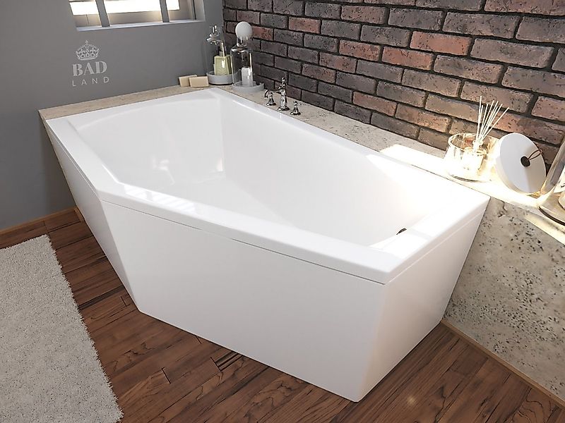 KOLMAN Badewanne Eckbadewanne Selena 160x90, (Links/Rechts), Ablaufgarnitur günstig online kaufen