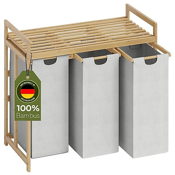 Bellamio Ausziehwäschekorb Newa (inkl. 3 Wäschesäcke), günstig online kaufen