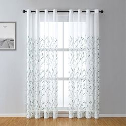 BYSURE Vorhang (2 St), Ösen, halbtransparent, günstig online kaufen