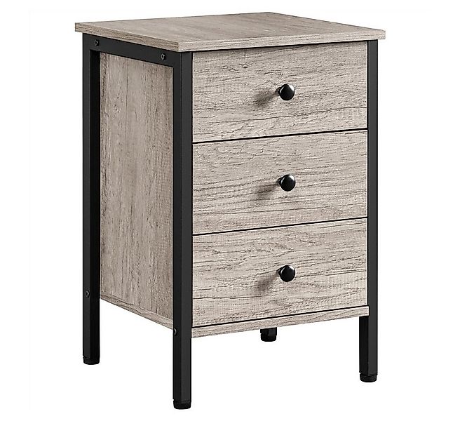 Yaheetech Nachttisch Beistelltisch mit 3 Schubladen (1-St), Nachtschrank Na günstig online kaufen