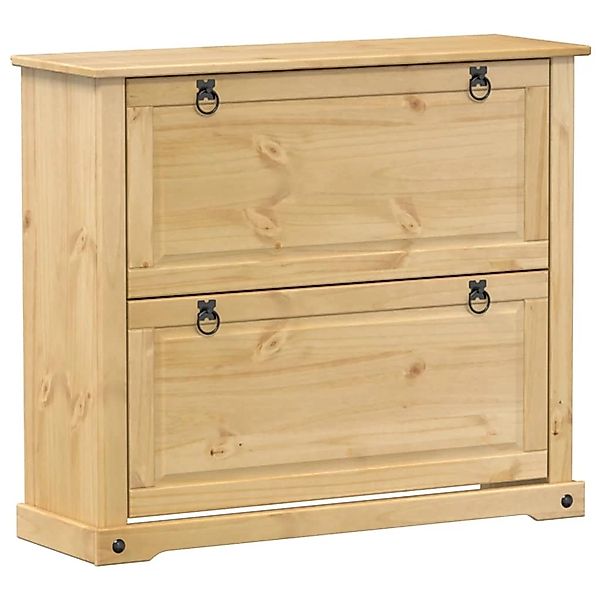 vidaXL Schuhschrank Corona 99x32x85 cm Massivholz Kiefer 4002785 günstig online kaufen
