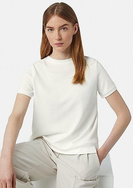 comma Kurzarmshirt T-Shirt T-Shirt mit Blusendetail im Fabricmix günstig online kaufen