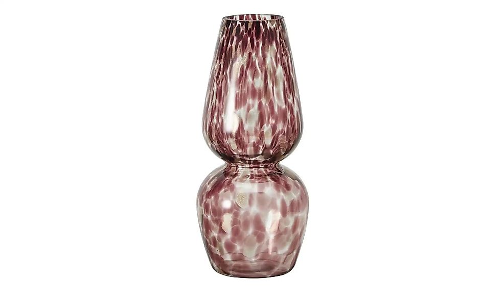 HOME STORY Vase   ¦ rot ¦ Glas ¦ Maße (cm): H: 34  Ø: 15 Accessoires > Vase günstig online kaufen