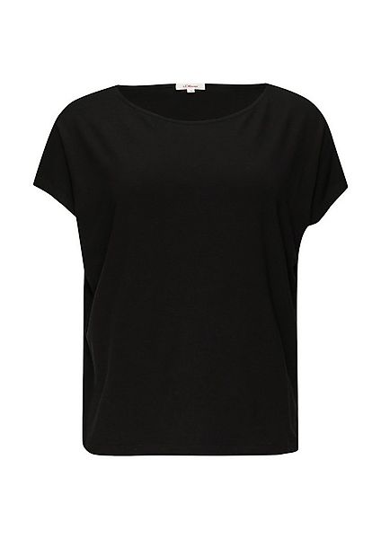 s.Oliver T-Shirt - Shirt - Kurzarmshirt - Jerseyshirt mit überschnittenen S günstig online kaufen