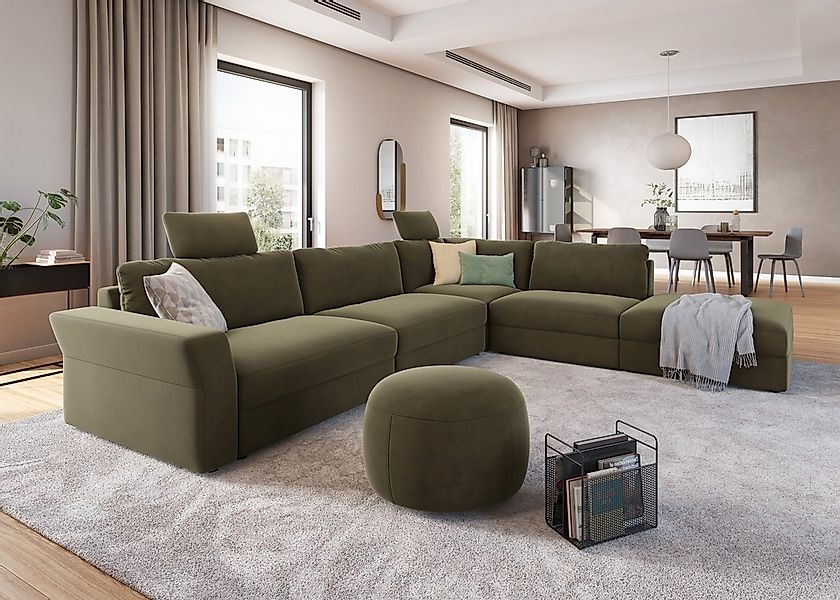 sit&more Ecksofa "Cadabra L-Form", Breite 356 cm, mit Sitztiefenverstellung günstig online kaufen