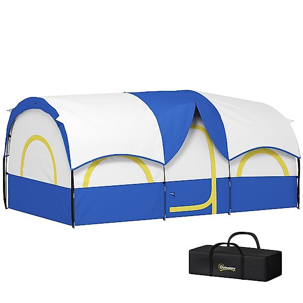 Outsunny Tunnelzelt Winddicht Campingzelt mit 3 günstig online kaufen