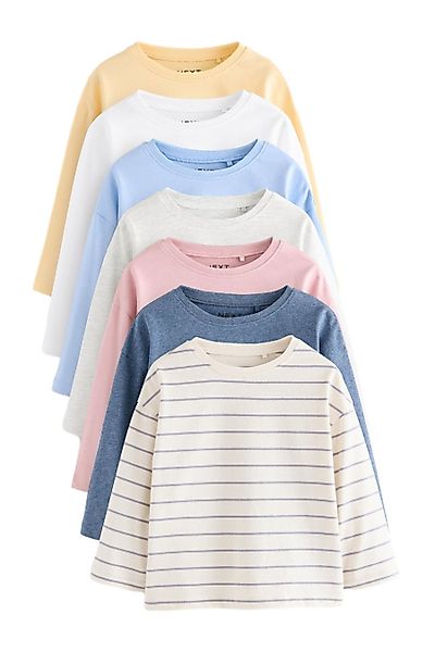 Next Langarmshirt 7er-Pack Langarmshirts (7-tlg) günstig online kaufen