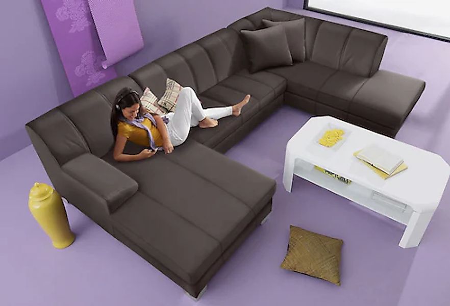 Home affaire Wohnlandschaft »Anzio, modern und gemütlich, niedrige Armlehne günstig online kaufen