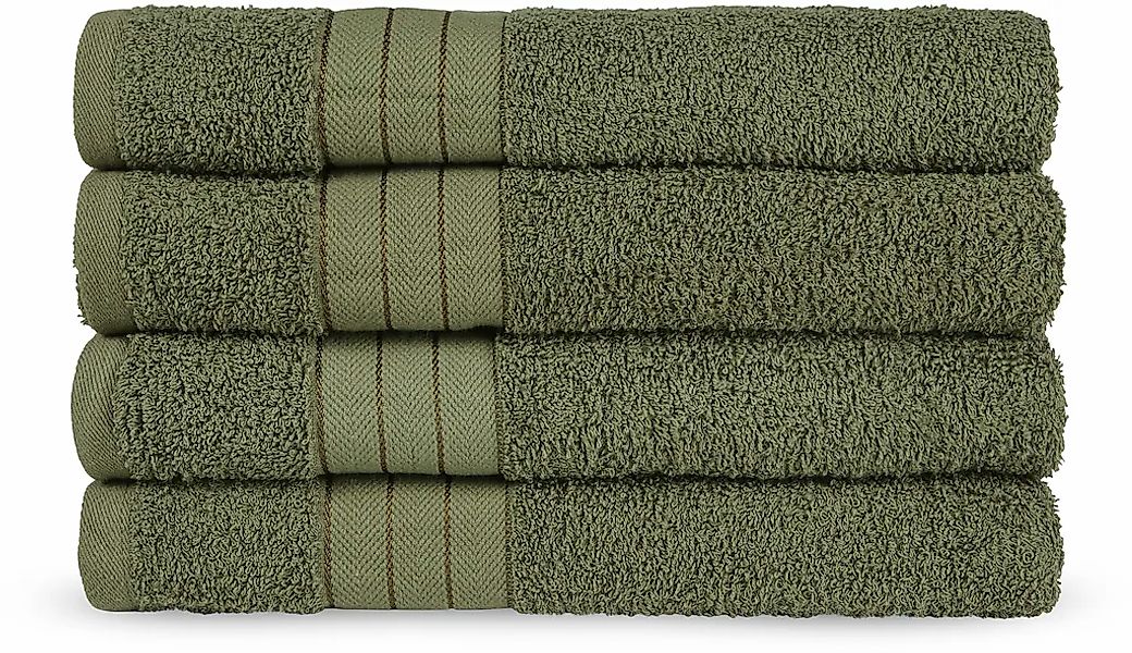 good morning Handtücher "Uni Good Morning" Baumwolle, Walkfrottee, Bordüre, günstig online kaufen