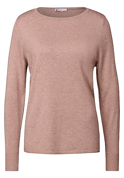 STREET ONE Rundhalspullover Basic Pullover (1-tlg) günstig online kaufen