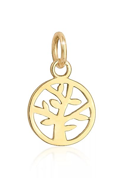 Elli Premium Kettenanhänger "Lebensbaum Tree of Life Symbol Edel 585 Gelbgo günstig online kaufen