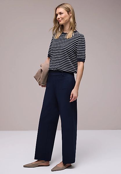 STREET ONE Kurzarmpullover Rundhalsausschnitt günstig online kaufen