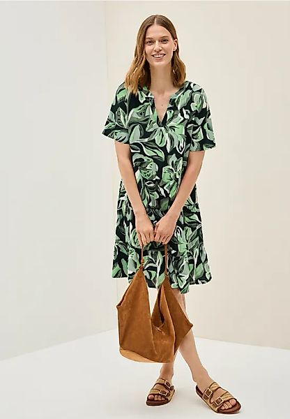 Gemustertes Volant-Kleid günstig online kaufen