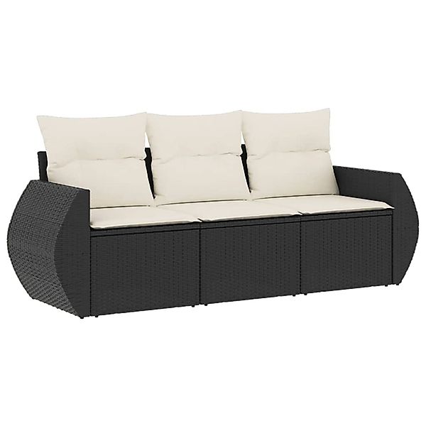 vidaXL Gartenlounge-Set 3-tlg. Garten-Sofagarnitur mit Kissen günstig online kaufen