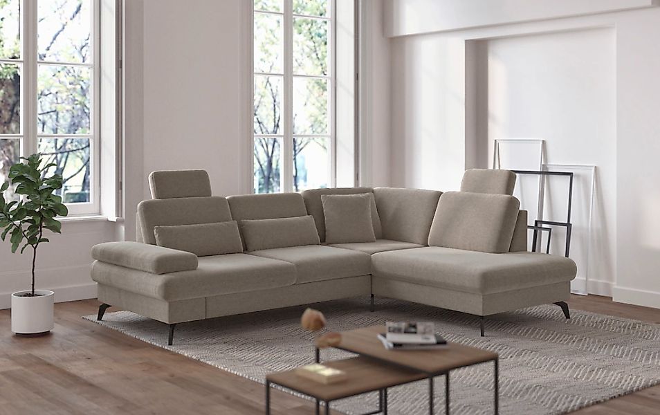 sit&more "Morris L-Form, inkl. Sitztiefenverstellung" wahlweise mit Armteil günstig online kaufen