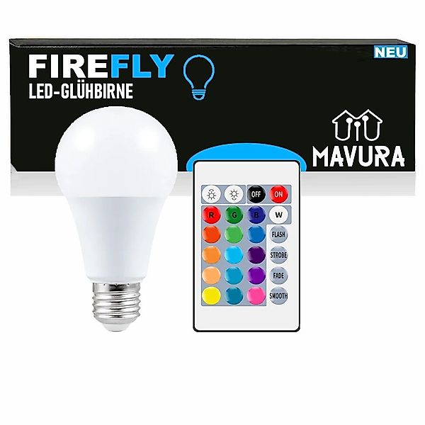 MAVURA LED-Leuchtmittel FIREFLY RGB Birne Farbwechsel günstig online kaufen