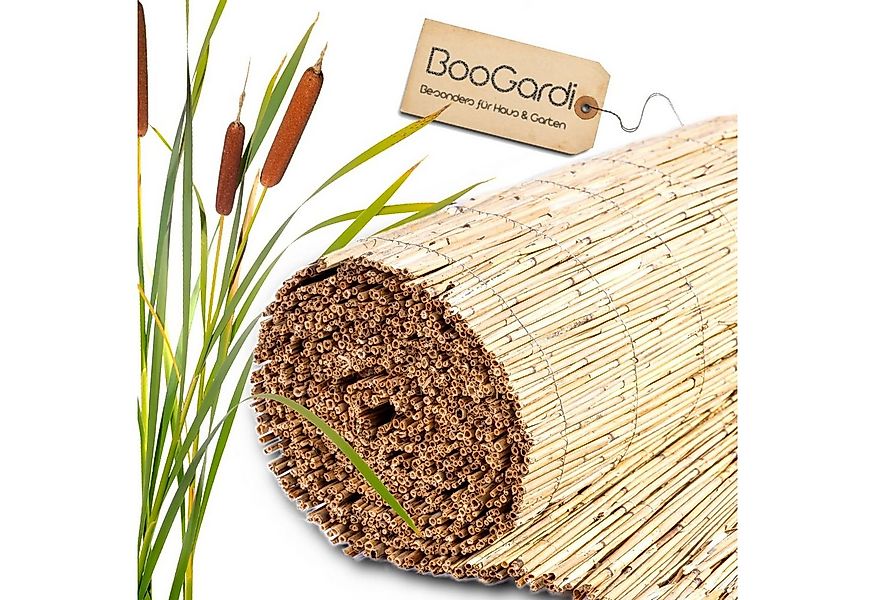 BooGardi Sichtschutzzaunmatten Schilfrohrmatte natur, (1-St., Sichtschutzma günstig online kaufen
