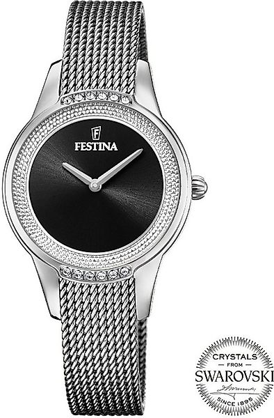 Festina Quarzuhr F20494/3, Armbanduhr, Damenuhr, Edelstahlarmband, Ø 30 mm günstig online kaufen