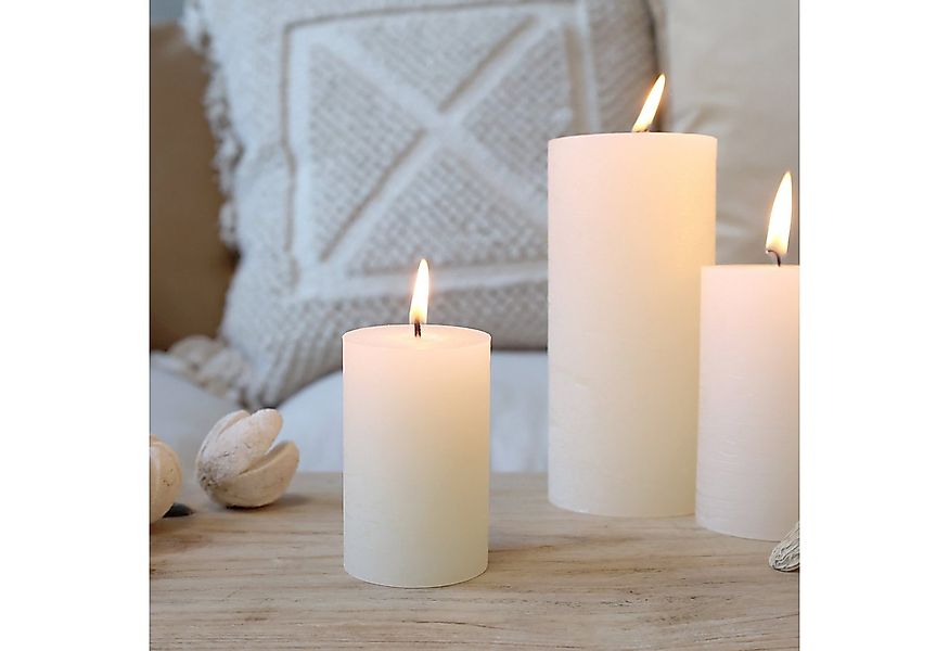 Chic Antique Rustic-Kerze Stumpenkerze Rustikale Kerze Macon Paraffin versc günstig online kaufen