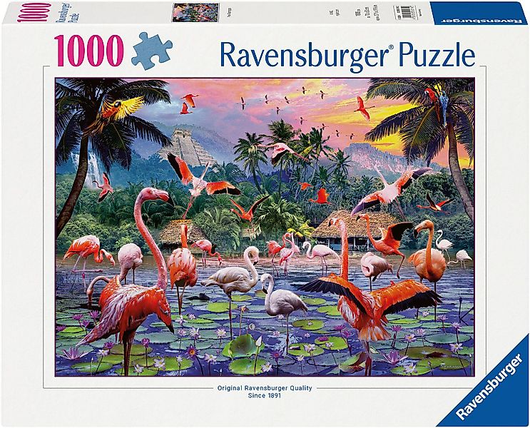 Ravensburger Puzzle Pinke Flamingos, 1000 Puzzleteile, günstig online kaufen