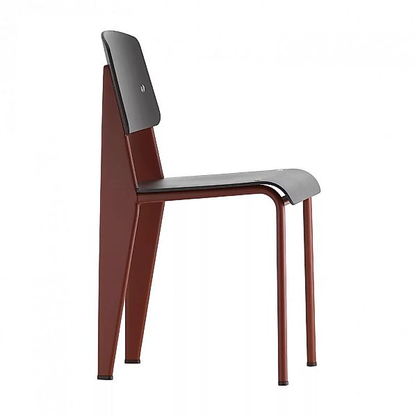 Vitra - Standard SP Prouvé Stuhl - tiefschwarz/Kunststoff/Gestell japanisch günstig online kaufen