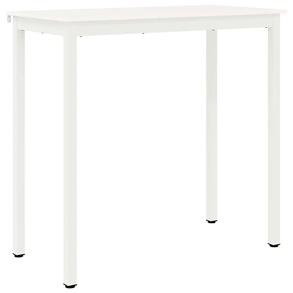 vidaXL Bartisch Weiß 110 x 55 x 105 cm Massives Kiefernholz 892804 günstig online kaufen