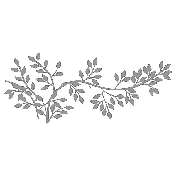 Jumpeak Wanddekoobjekt Baumzweig Metall Wanddekorationen, Blatt günstig online kaufen