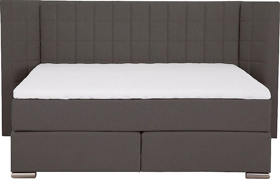 Home affaire Boxspringbett "Piazza" mit Steppung und Kopfteil mit seitliche günstig online kaufen