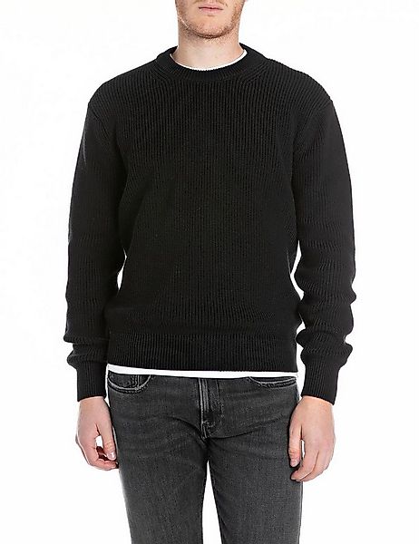Replay Strickpullover mit Rundhals günstig online kaufen