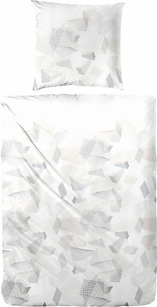 Primera Bettwäsche "Mako-Satin-Bettwäsche Sky Crystal" 2 Stk. tlg. mit abst günstig online kaufen