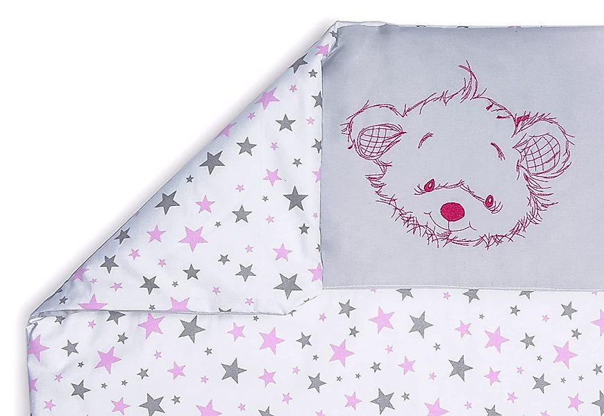 Amilian Babybettwäsche Kinderwagenset - 2tlg. Kinderbettwäsche günstig online kaufen