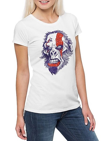 Urban Backwoods Print-Shirt Ape Warrior Face Damen T-Shirt Planet Warpaint günstig online kaufen