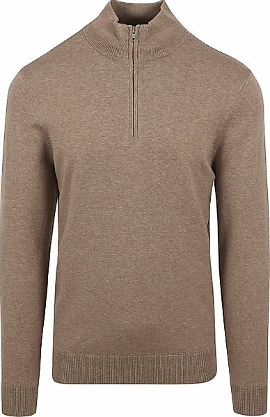 Profuomo Half Zip Pullover Luxury Beige - Größe XL günstig online kaufen