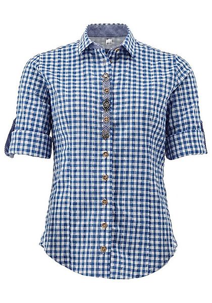 OS Trachten Trachtenbluse Micoya Tailliert, Haifischkragen, 3 Ziermetalle u günstig online kaufen