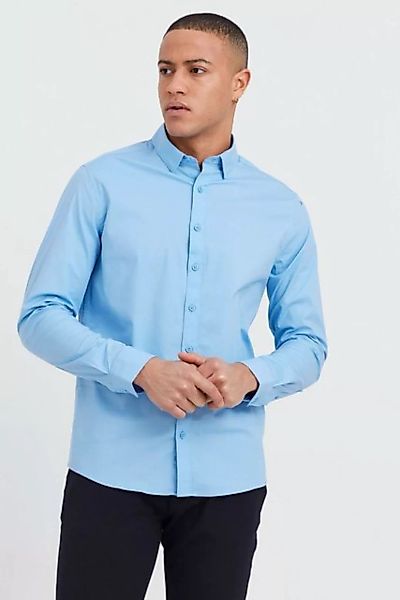 !Solid Langarmhemd Einfarbiges Langarm Slim Fit Hemd aus Baumwolle (1-tlg) günstig online kaufen