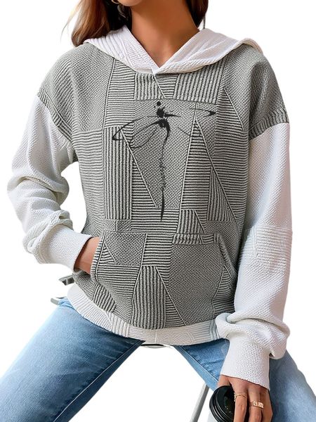 PYLIKE Kapuzenpullover Damen Casual Wintermode Hoodie günstig online kaufen