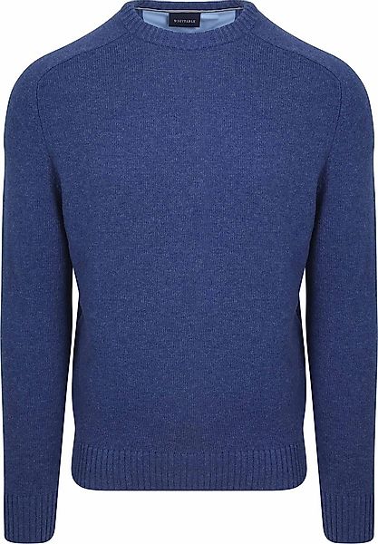 Suitable Lammwolle Pullover Rundhals Royal Blau - Größe M günstig online kaufen