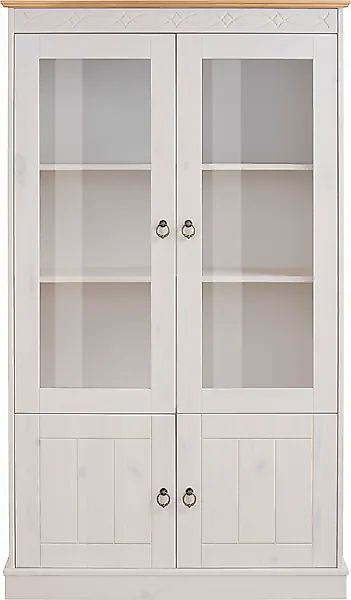 Home affaire Vitrine »Indra«, aus massiver Kiefer, FSC®, Höhe 145 cm, dezen günstig online kaufen