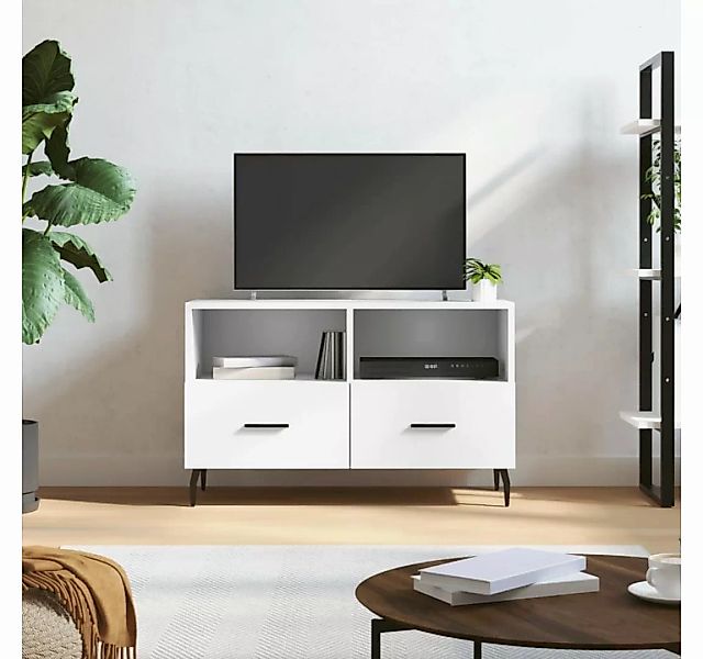 furnicato TV-Schrank Weiß 80x36x50 cm Holzwerkstoff günstig online kaufen