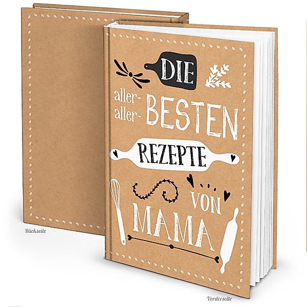 Logbuch-Verlag Dekofigur Rezeptbuch REZEPTE VON MAMA günstig online kaufen