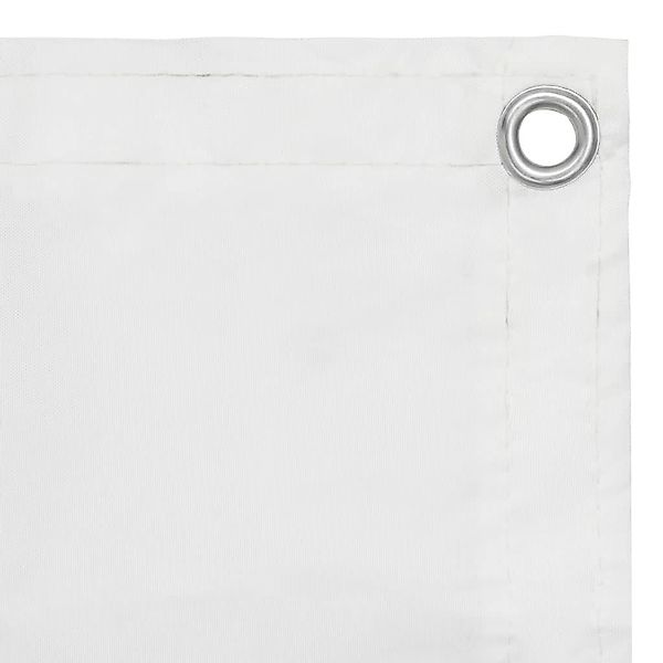 furnicato Balkonsichtschutz Balkon-Sichtschutz Weiß 90x400 cm günstig online kaufen