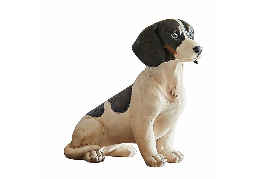 Mirabeau Dekofigur Deko-Hund Bryan weiß/schwarz günstig online kaufen