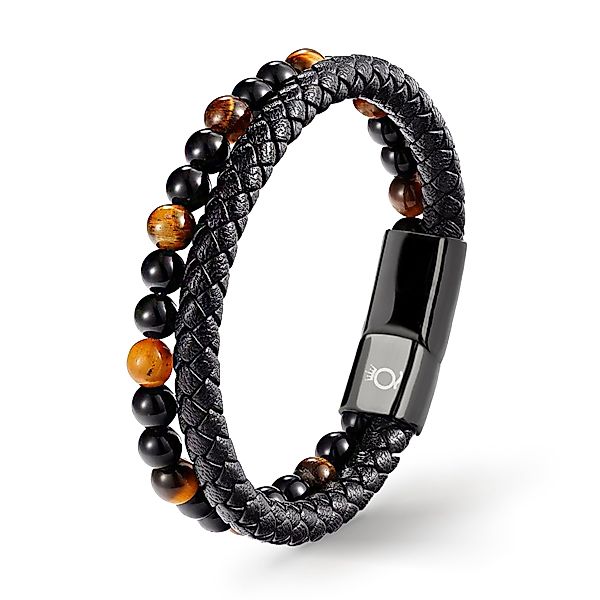 UNIQAL.de Lederarmband Lederarmband Herren "PASSION" Perlenarmband günstig online kaufen