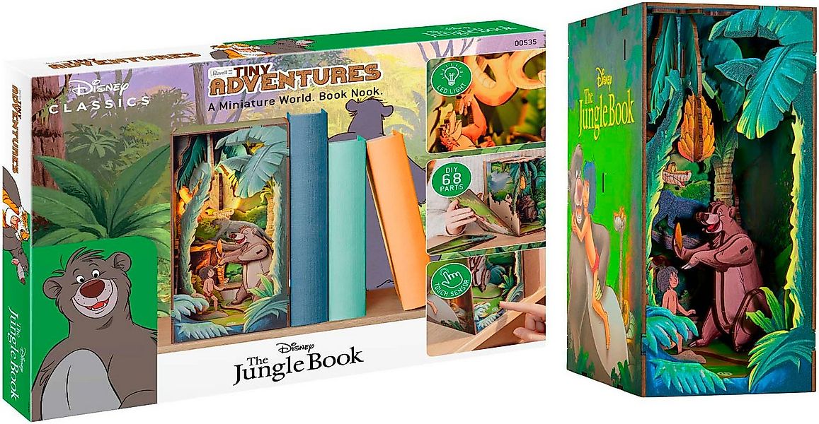 Revell® 3D-Puzzle Book Nook, Tiny Adventures Disney Das Dschungelbuch, 68 P günstig online kaufen