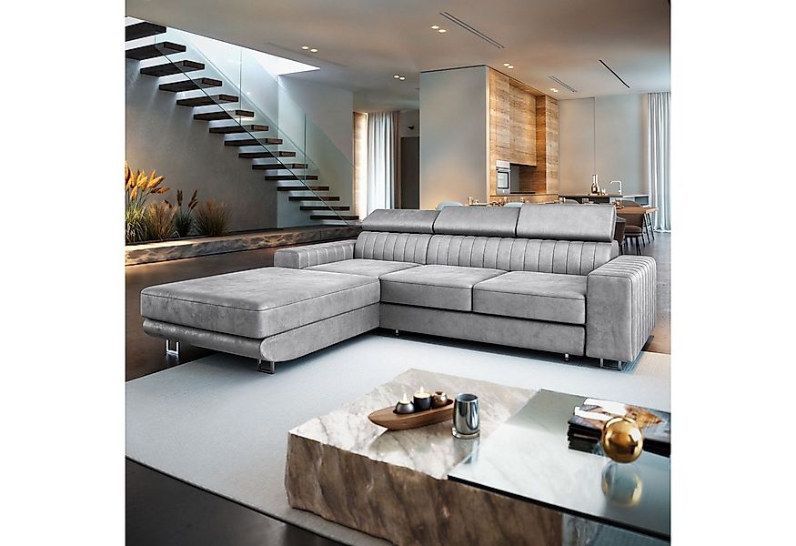 Masseno Ecksofa NOTO mit Schlaffunktion L-Form, Sofa mit Bettkasten günstig online kaufen