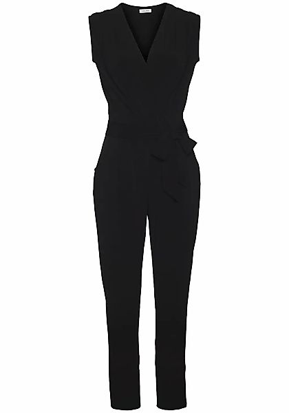 LASCANA Overall mit Bindegürtel, aus knitterfreier Ware, eleganter Jumpsuit günstig online kaufen