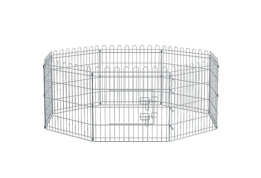 FEANDREA Freigehege Kaninchen, faltbar, transportabel, silbern, 122 x 122 x günstig online kaufen