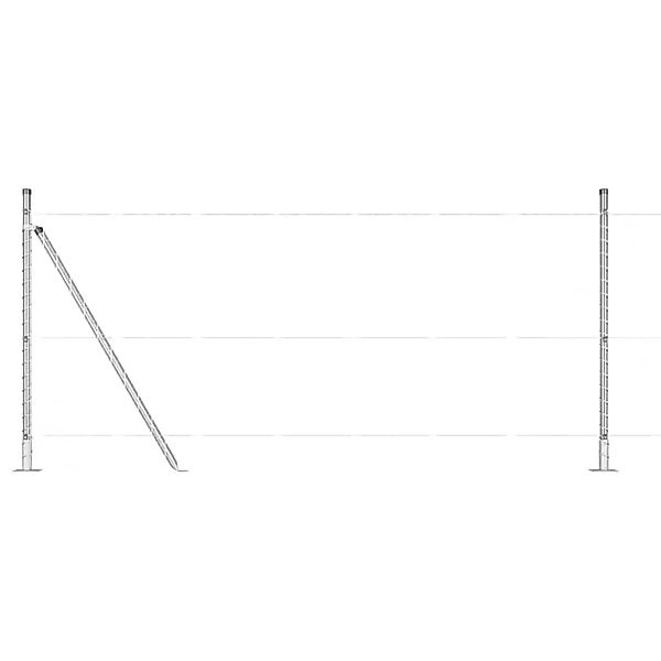 vidaXL Zaunpfosten 26 Stk Grau 3,2 x 3,2 x 110 cm 3350261 günstig online kaufen