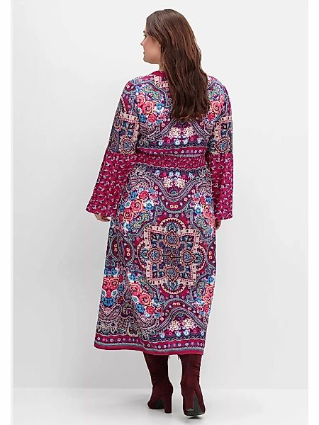 sheego by Joe Browns Maxikleid "Große Größen", im Boho-Stil, mit Trompetenä günstig online kaufen